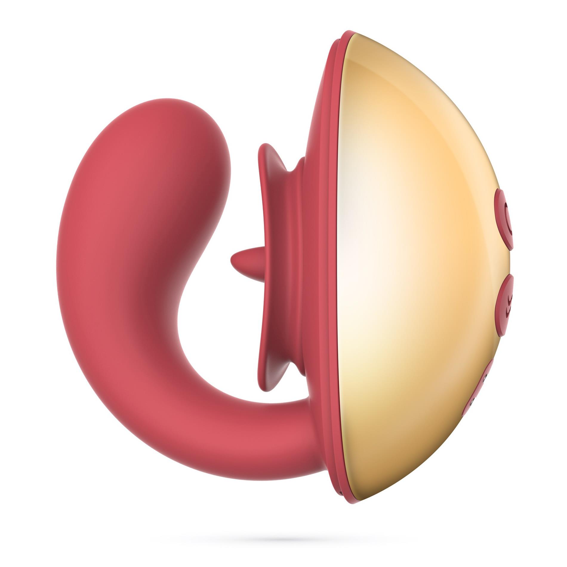 Вибратор Crushious Arcane, 10 см (красный)