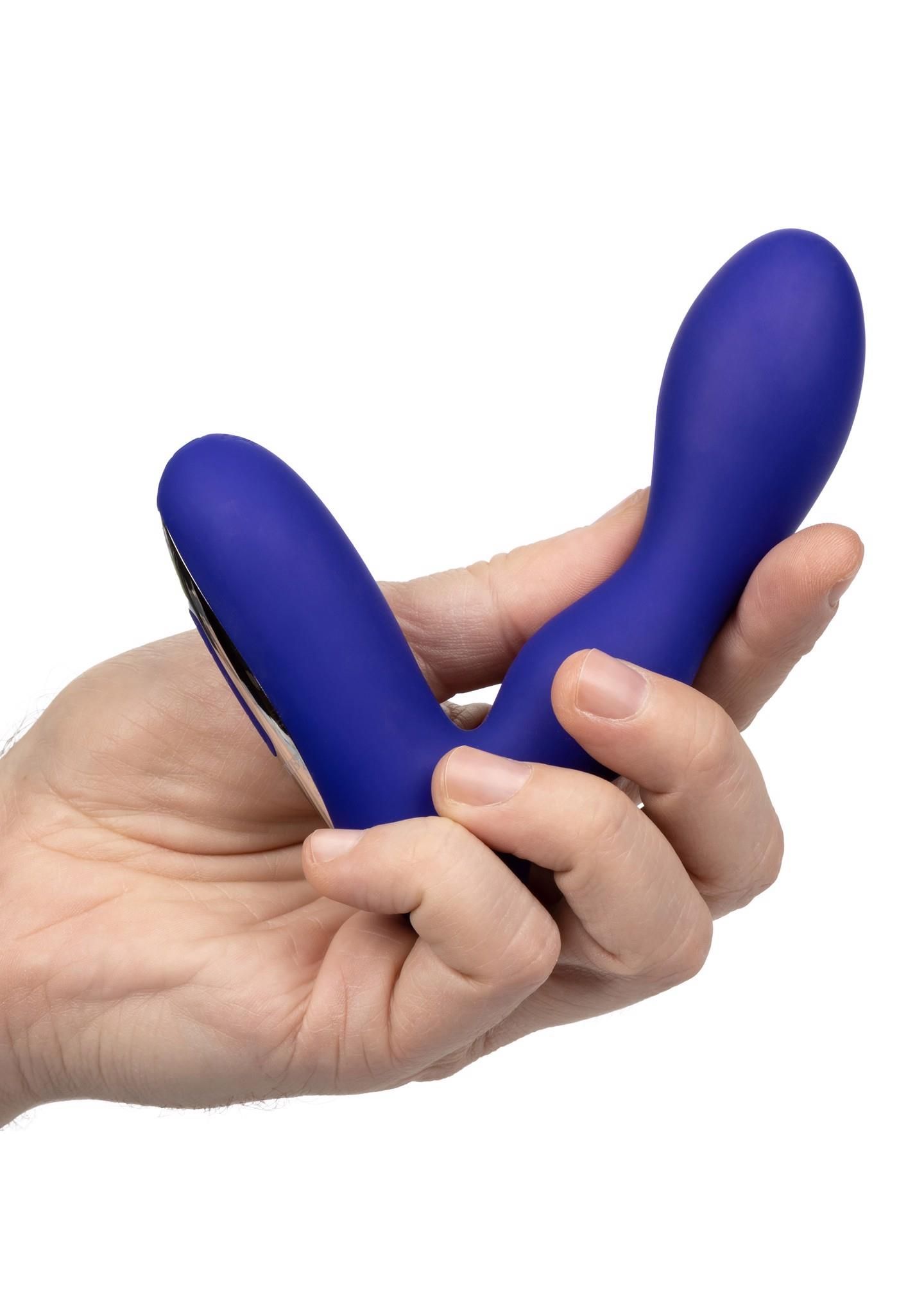 Вибростимулятор простаты Wireless Pleasure Probe, 10,5 см (синий)