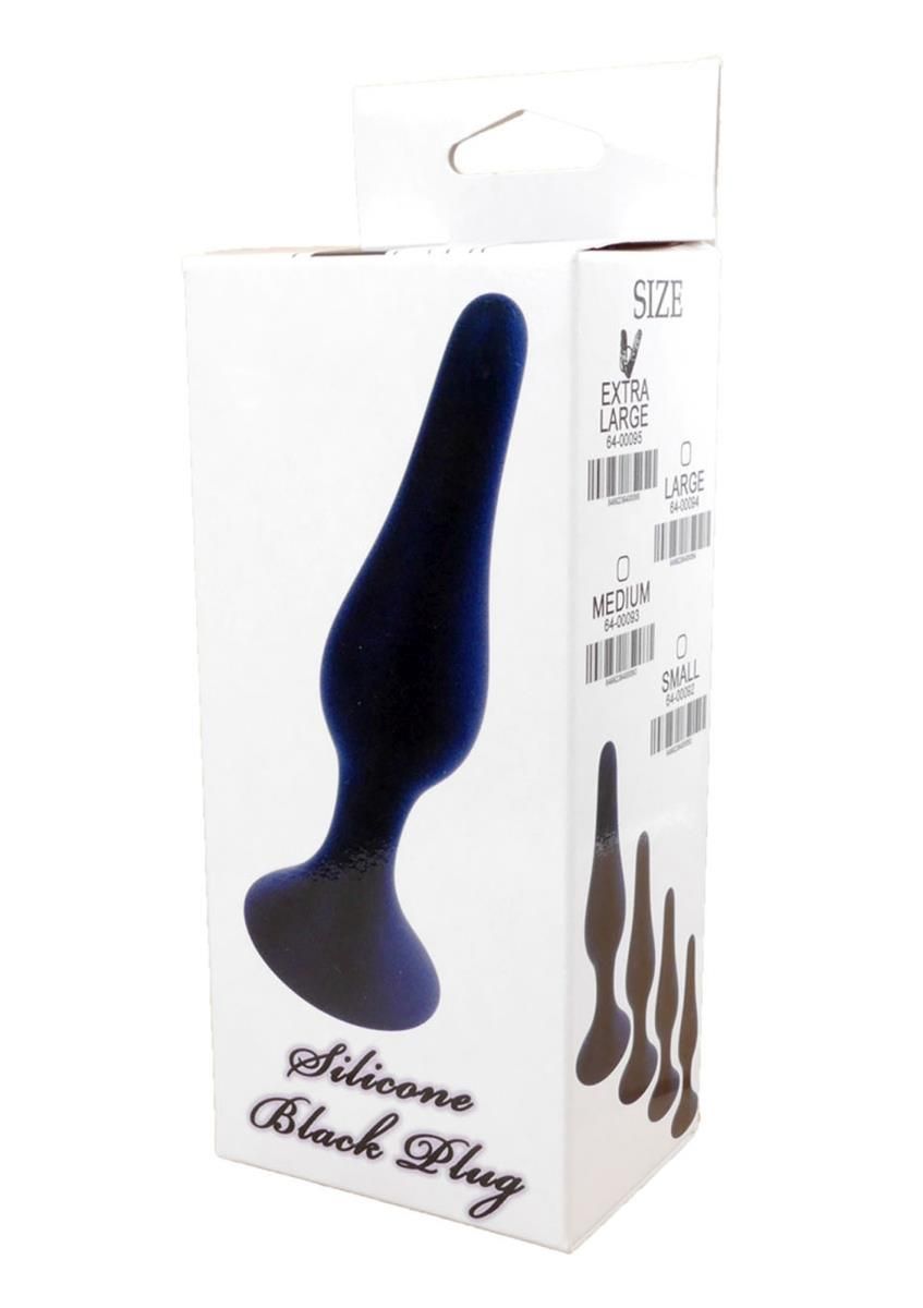 Анальна пробка Boss Silicone Plug Small, 10 см (чорний)
