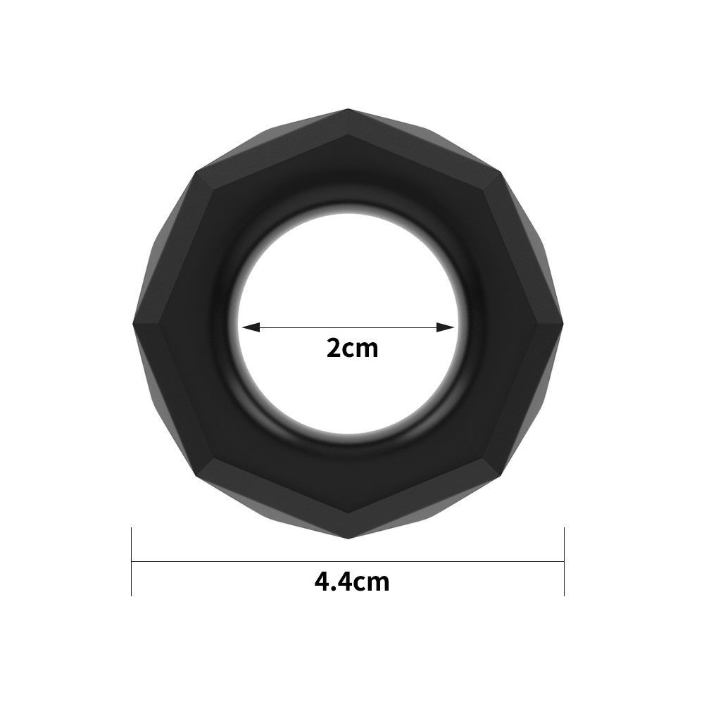 Ерекційне кільце Lovetoy Power Plus Cock Ring Series (чорний)