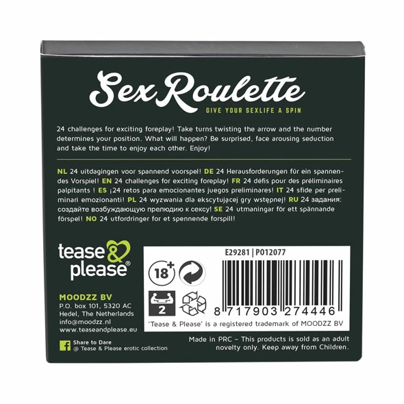 Еротична гра Tease & Please Sex Roulette Foreplay