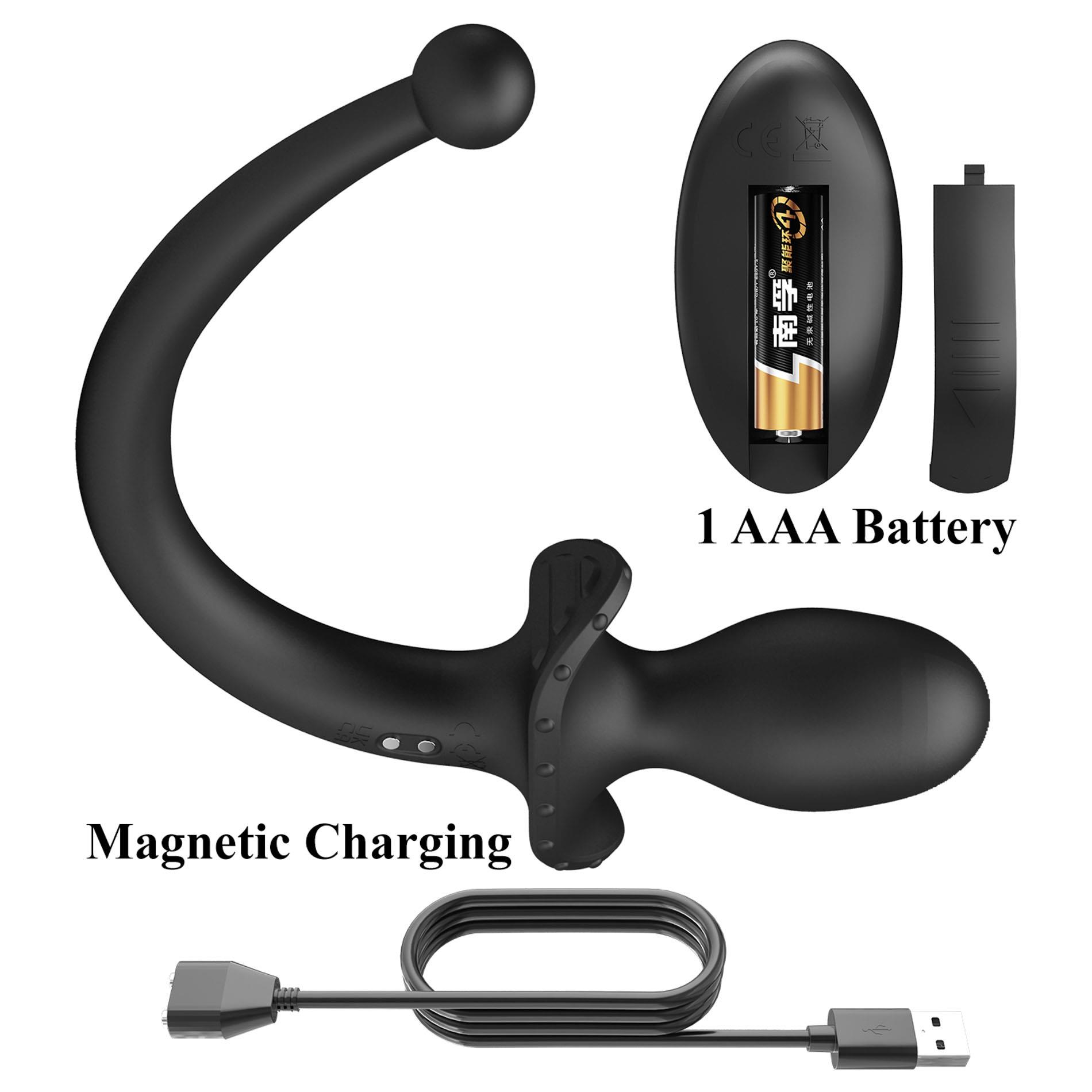 Korek analny Mr. Play Remote Control, 15 cm (czarny)