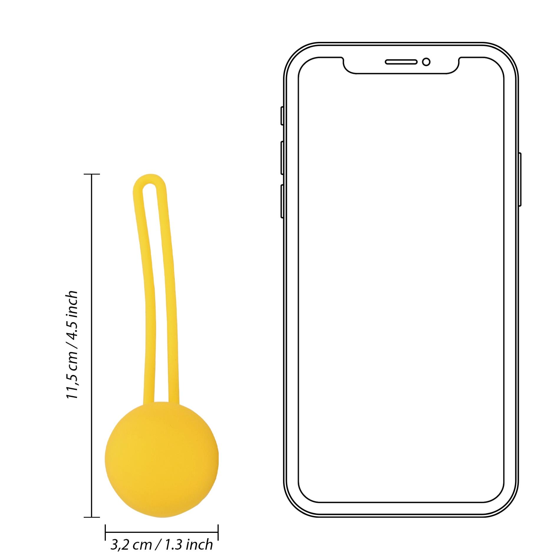 Набор вагинальных шариков Loveline Kegel Ball Exercise Set, 3 шт (желтый)
