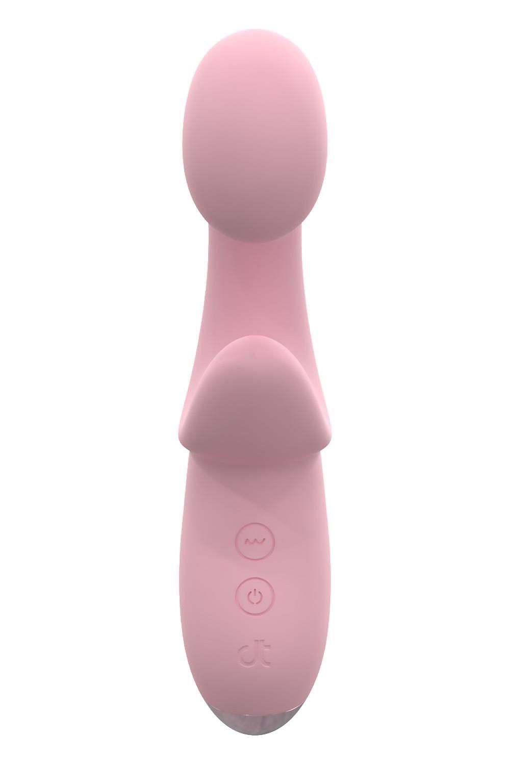 Вибратор Dreamtoys Glam Duo, 17.1 см (розовый)