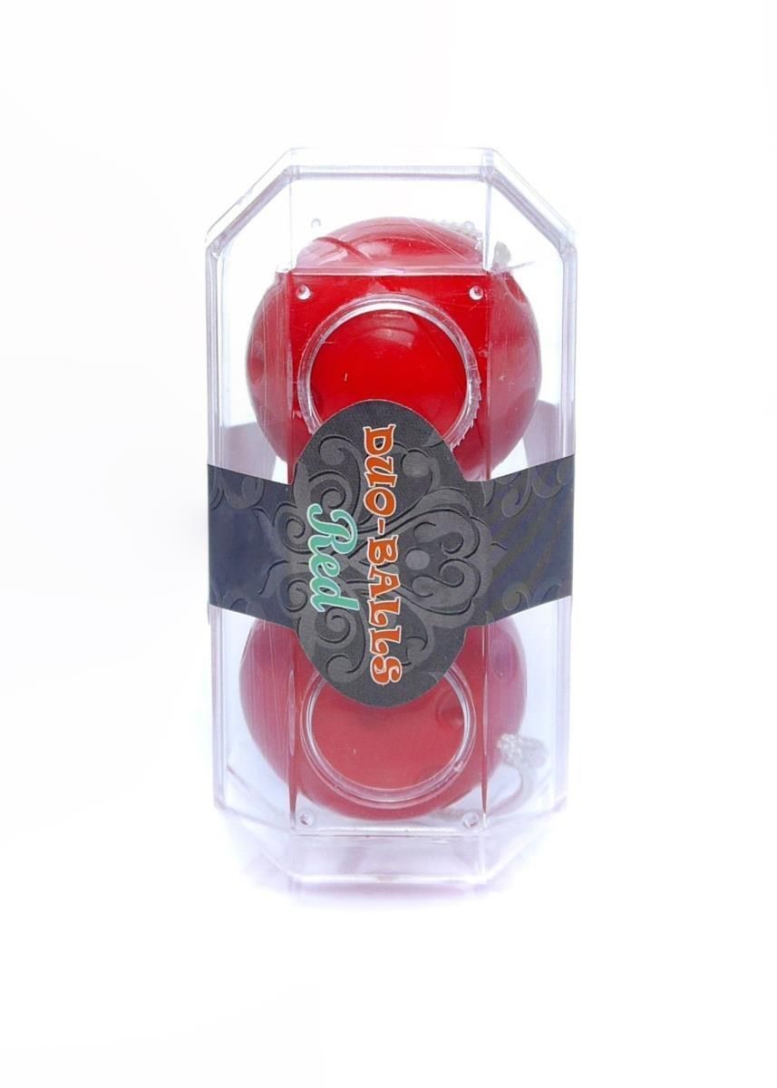 Вагинальные шарики Duo-Balls Red, 21 см (красный)