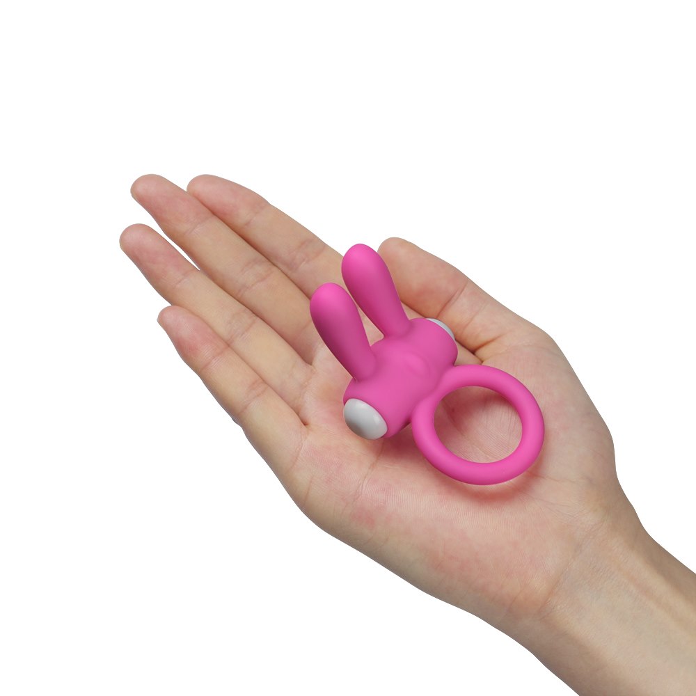 Вібруюче ерекційне кільце Lovetoy Power Clit Silicone Cockring, 7.5 см (рожевий)