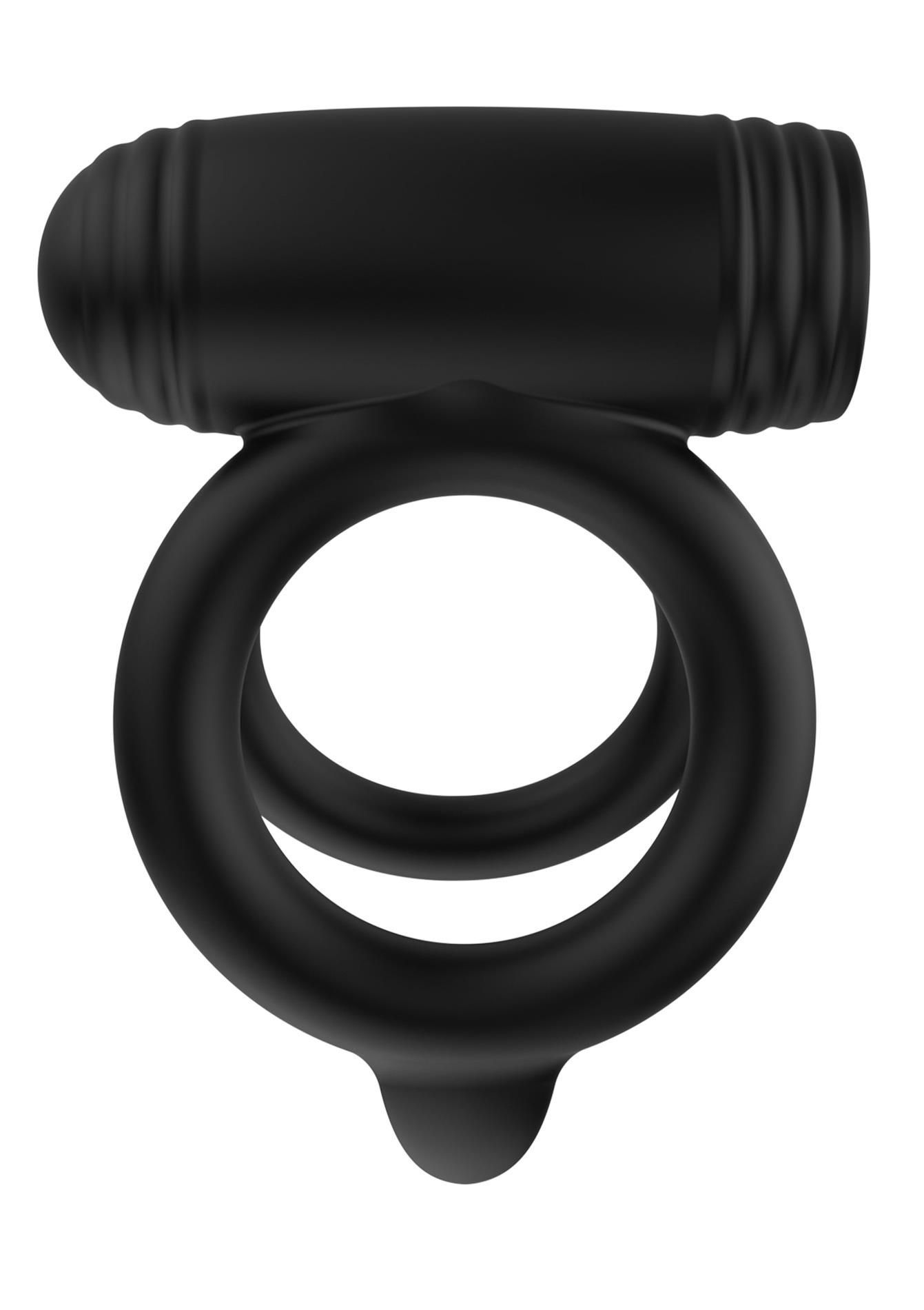 Эрекционное кольцо Hidden Desire Elite Power Twin, 9 см (черный)