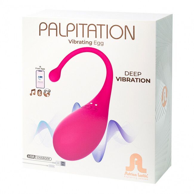 Віброяйце Adrien Lastic Palpitation, 18 см (рожевий)