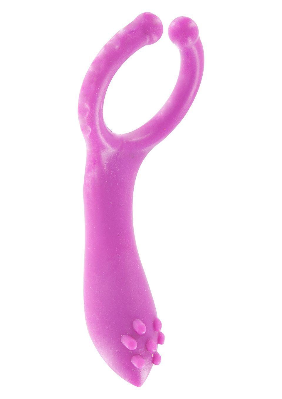 Эрекционное кольцо Vibrating Clit-stim C-ring, 10 см (розовый)