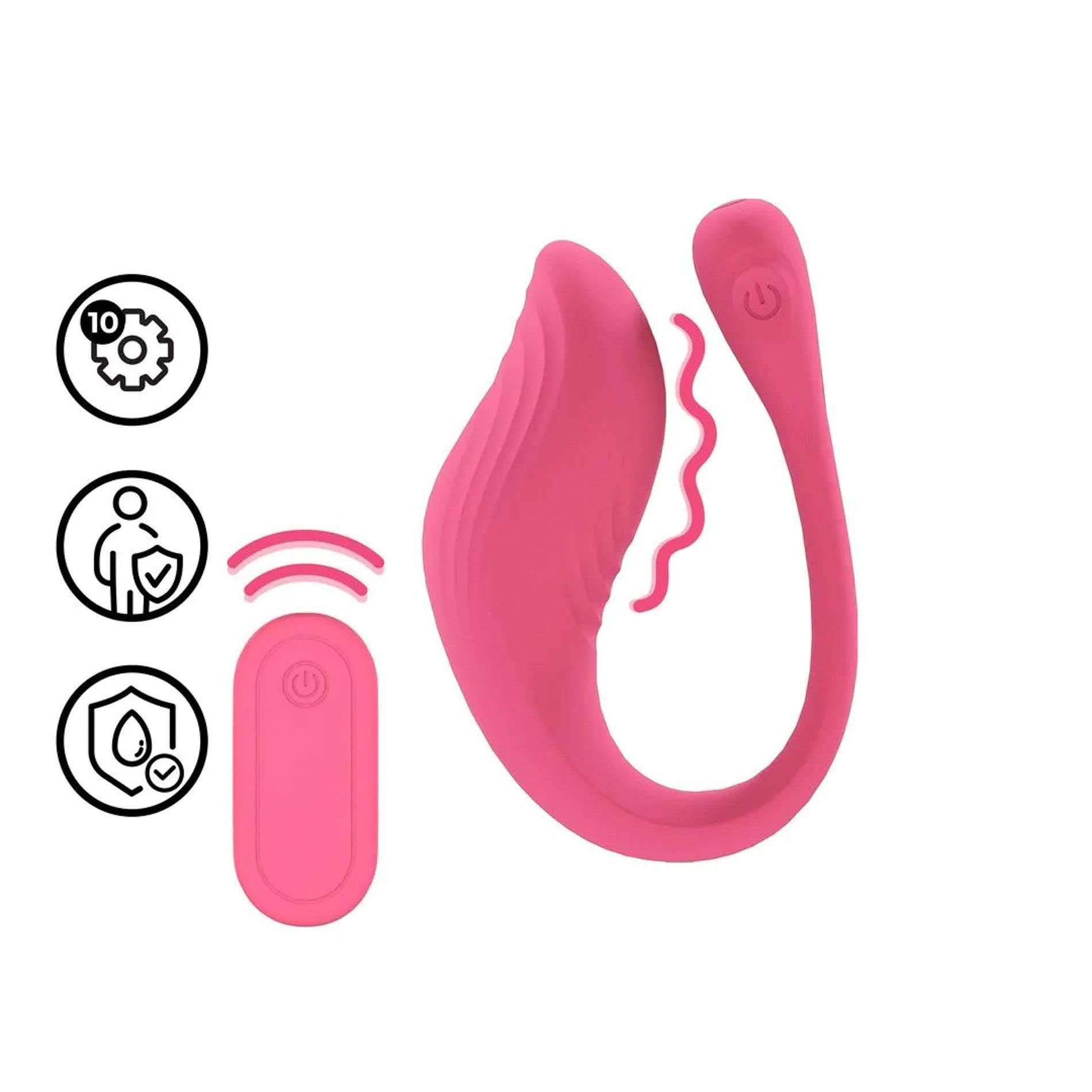 Виброяйцо Loveline G-Spot Remote Control, 24 см (розовый)