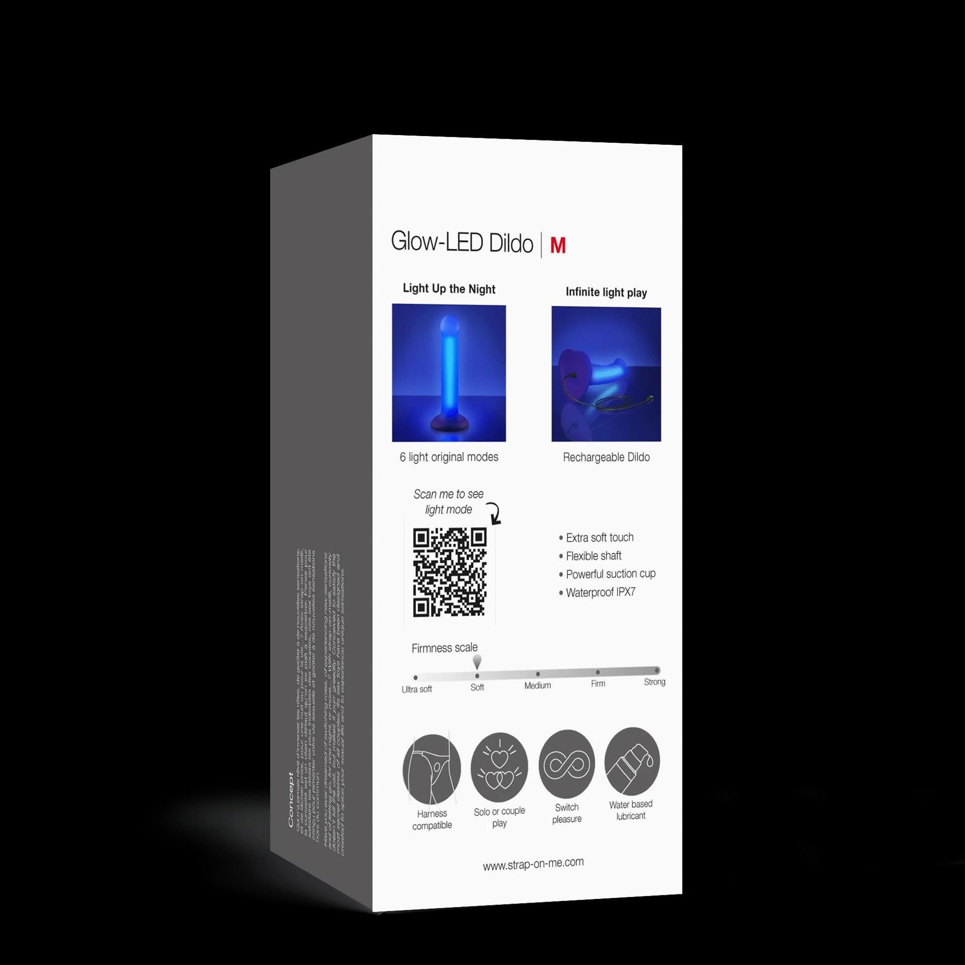 Фаллоимитатор Strap-on-me M, 18 см (синий)