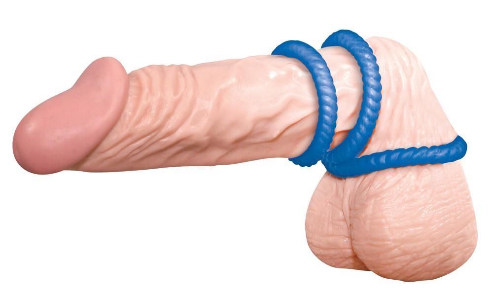 Набір ерекційних кілець You2Toys Lust, 3 шт (синій)