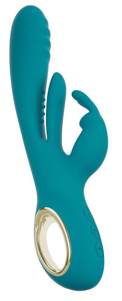 Вибратор-кролик Sweet Smile Rabbit Vibrator, 25 см (бирюзовый)