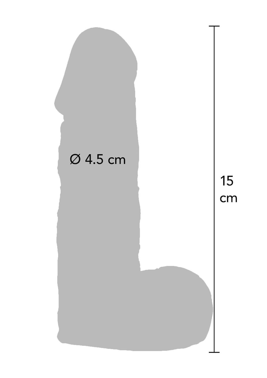 Scala Prince Charming Dong - Dildo, W kolorze cielistym, 15 cm