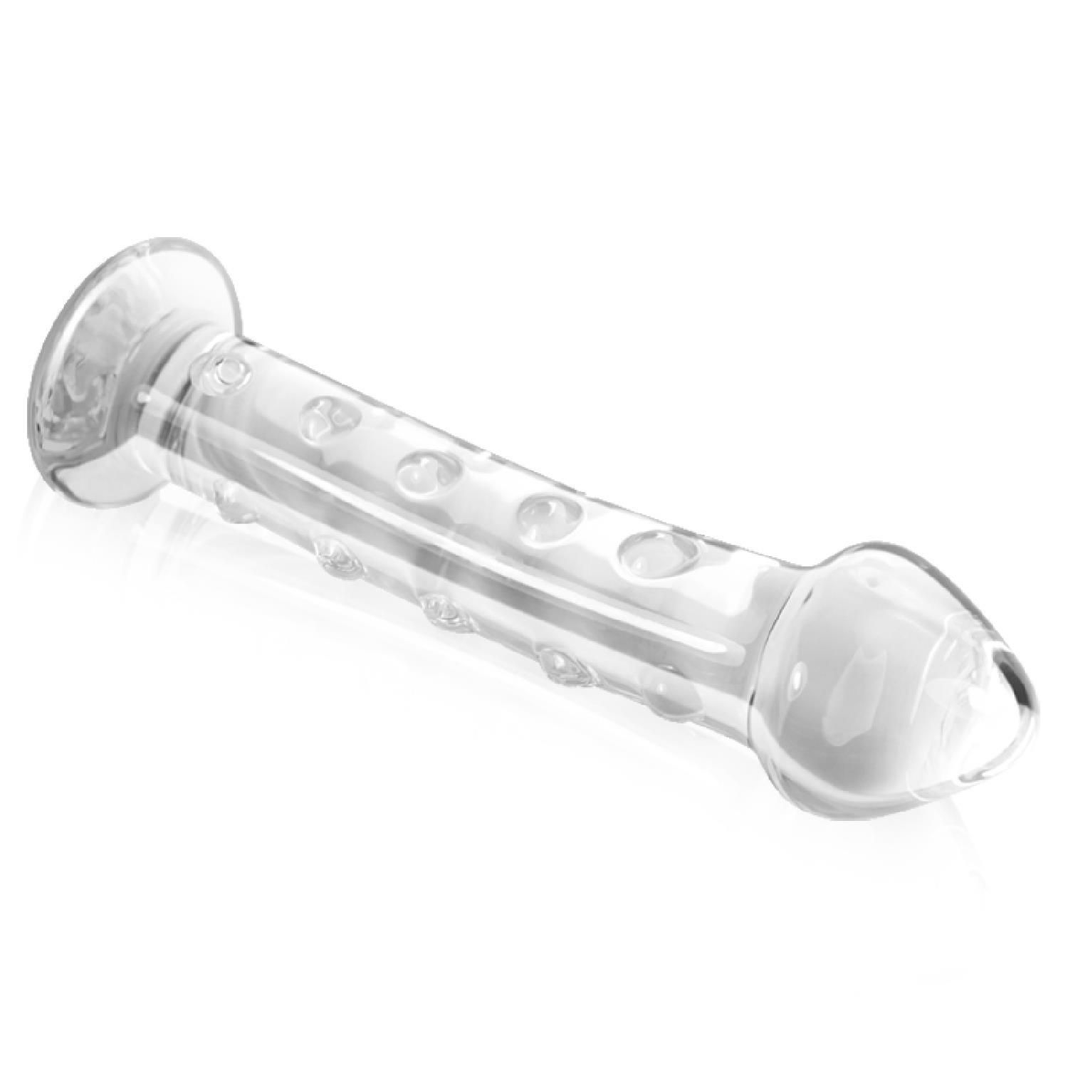 Szklane dildo LoveToy Glass Romance, 18 cm (przezroczysty)