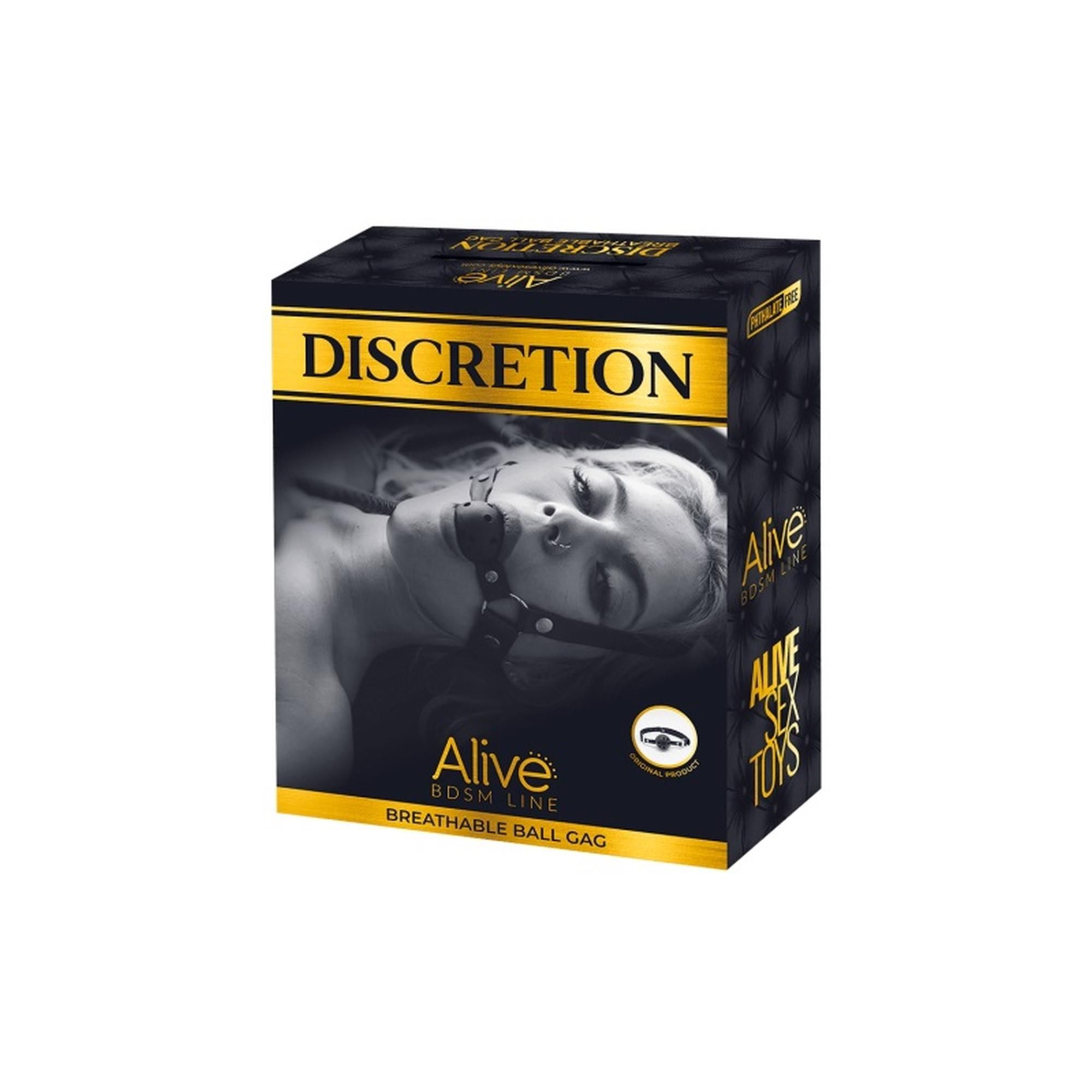 Кляп Alive Discretion, 4,5 см (чёрный)