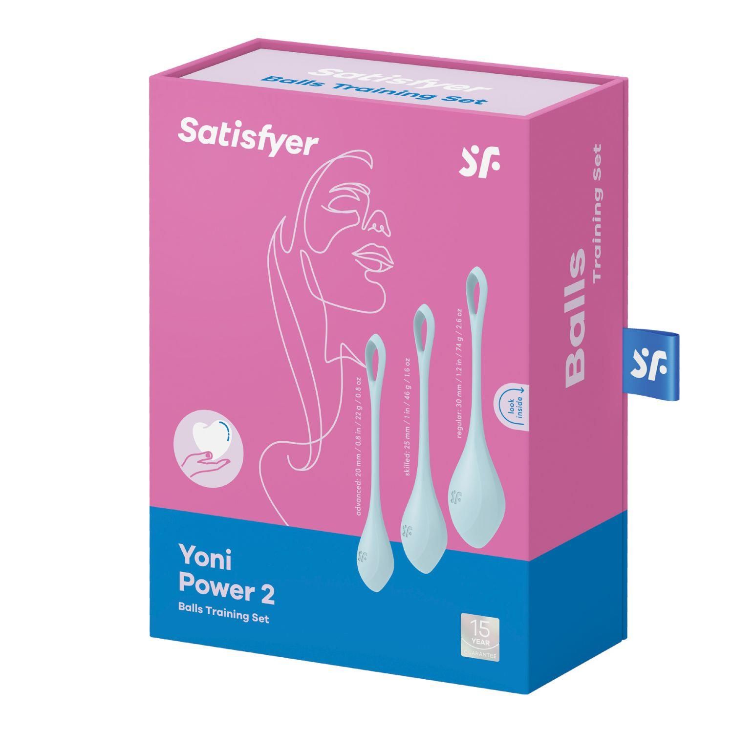Вагинальные ширики Satisfyer Yoni Power 2, 13,5 см (голубой)