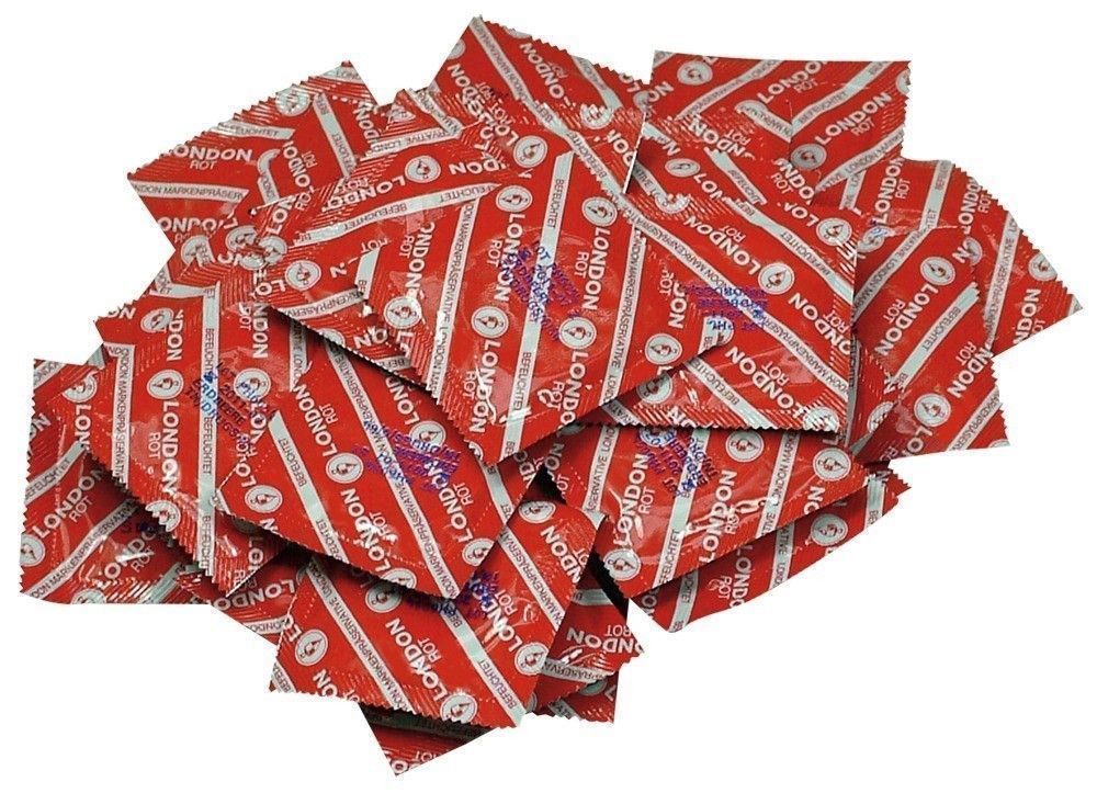 Презервативи London Red Condoms, 100 шт (полуниця)