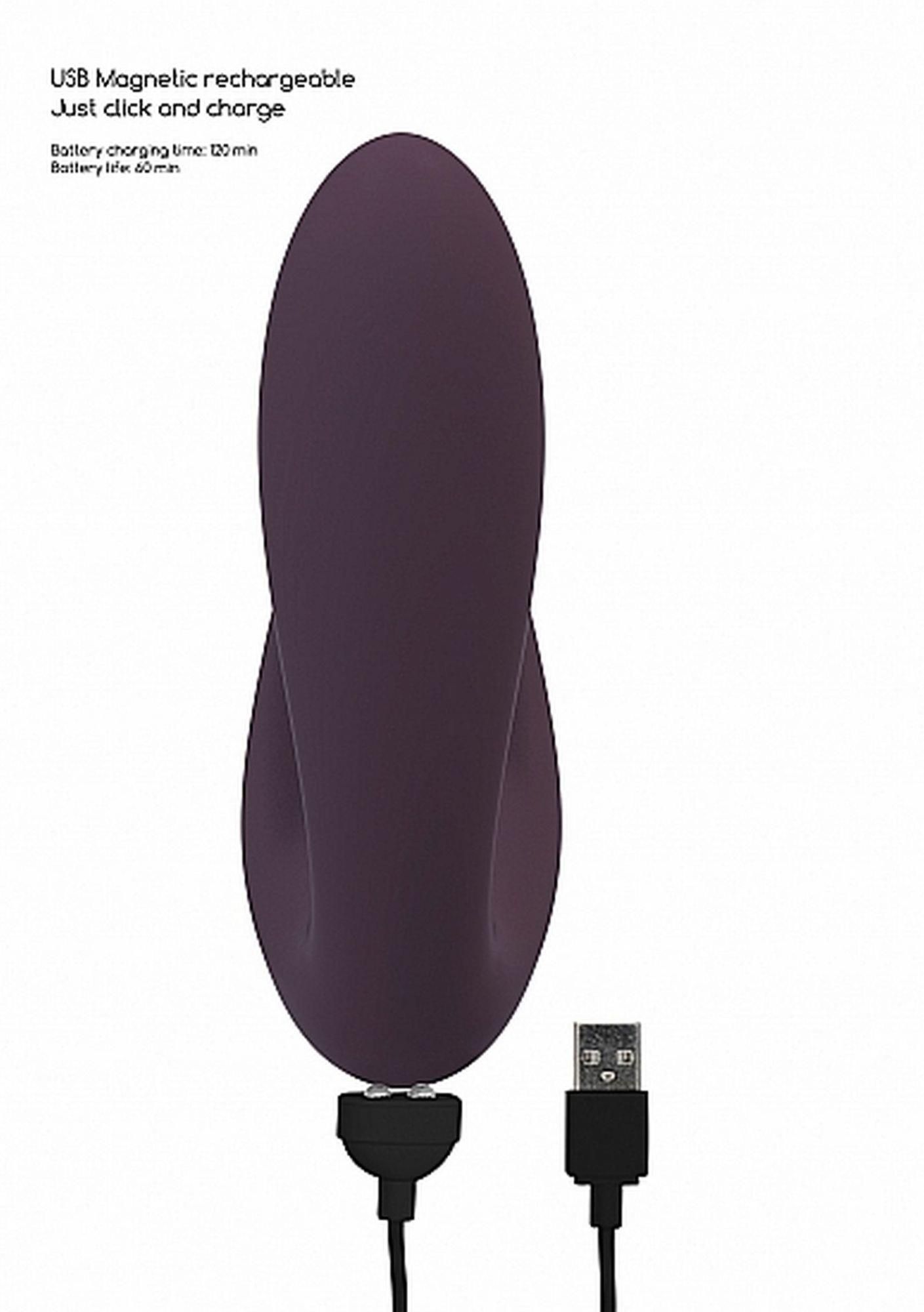 Вакуумний стимулятор клітора з вібрацією Desirable Bendable Air Pulse (фіолетовий)