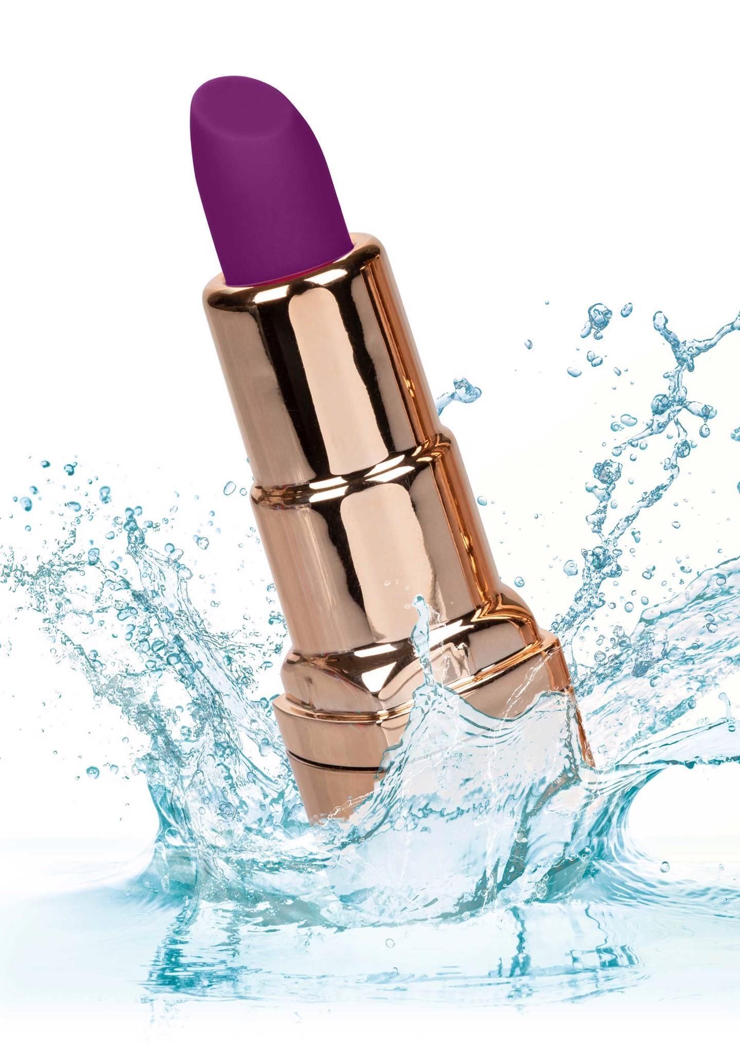 Мини-вибратор Calexotics Bad Bitch Lipstick, 7.5 см (золотой)