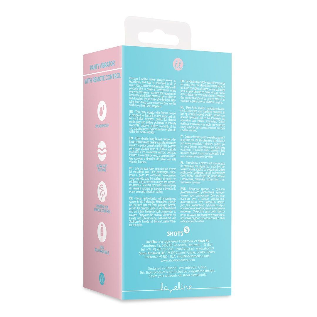 Вибратор в трусики Loveline Arctic Blue, 8.5 см (голубой)
