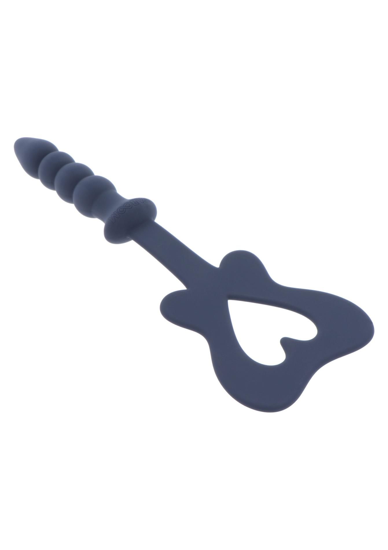 Шлепалка Taboom Silicone Supreme Paddle and Plug, 29 см (синий)
