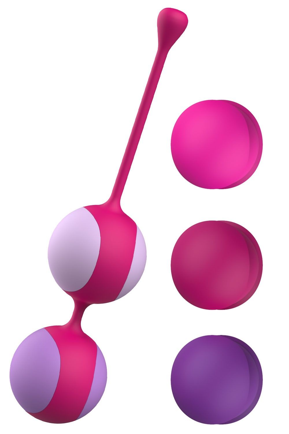 Вагинальные шарики Liebe Pleasure Toys Kewos, 14 см (фиолетовый)