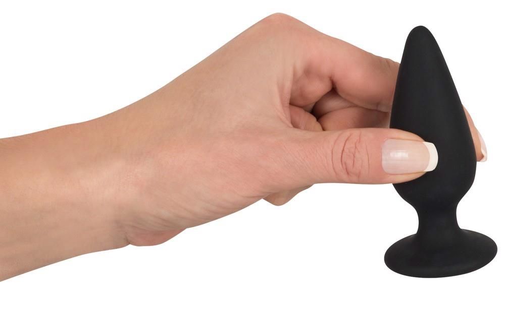 Korek analny Orion Black Velvets Heavy Plug Medium, 8,9 cm (czarny)