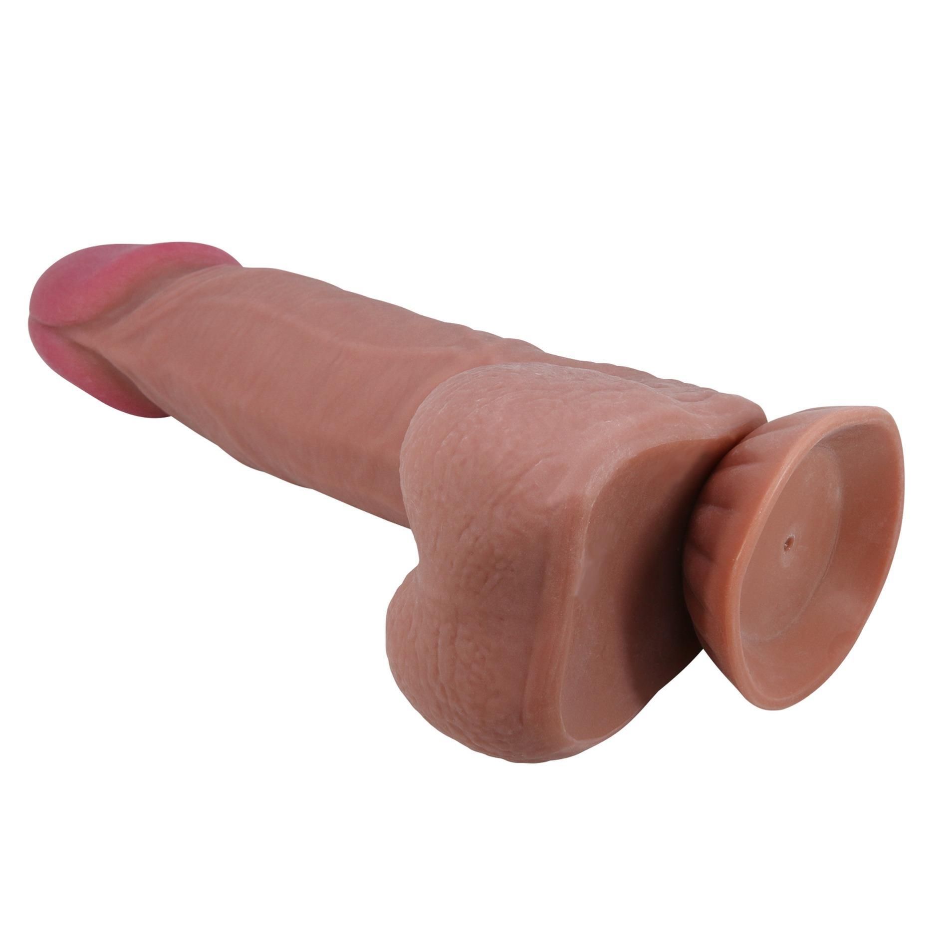 Фаллоимитатор Baile Sliding Skin Bendable 8,5'', 21.8 см (коричневый)
