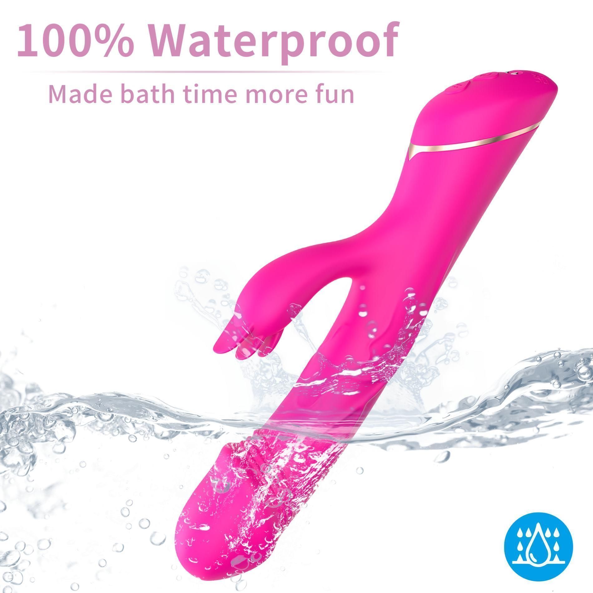 Вибратор-кролик B - Series Joy Rubberco, 20.5 см (розовый)