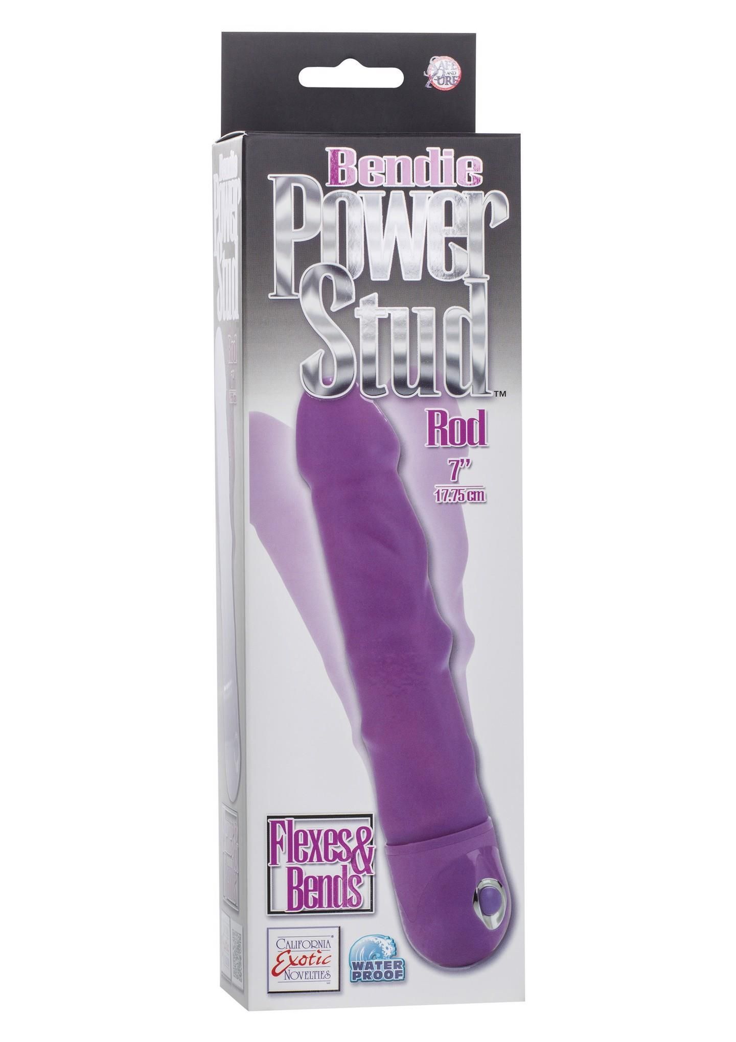 Вібратор Calexotics Bendie Stud Rod, 17.8 см (фіолетовий)