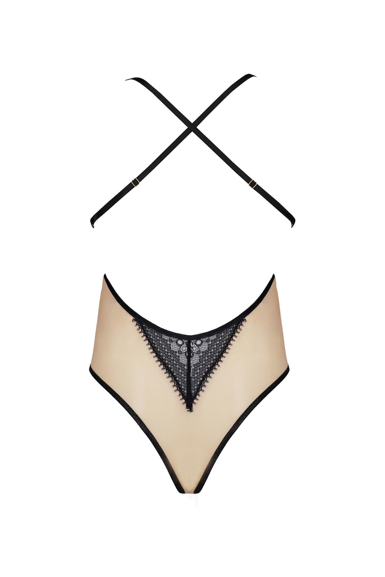 Эротическое боди Casmir Denerys Body, S/M (бежевый)