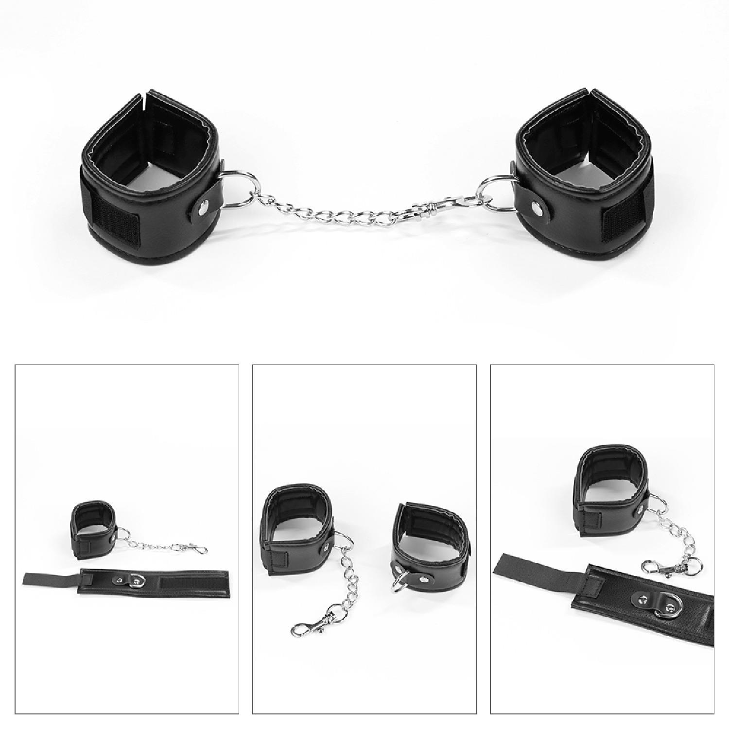 BDSM набор Deluxe Bondage Kit, 4 шт (черный)