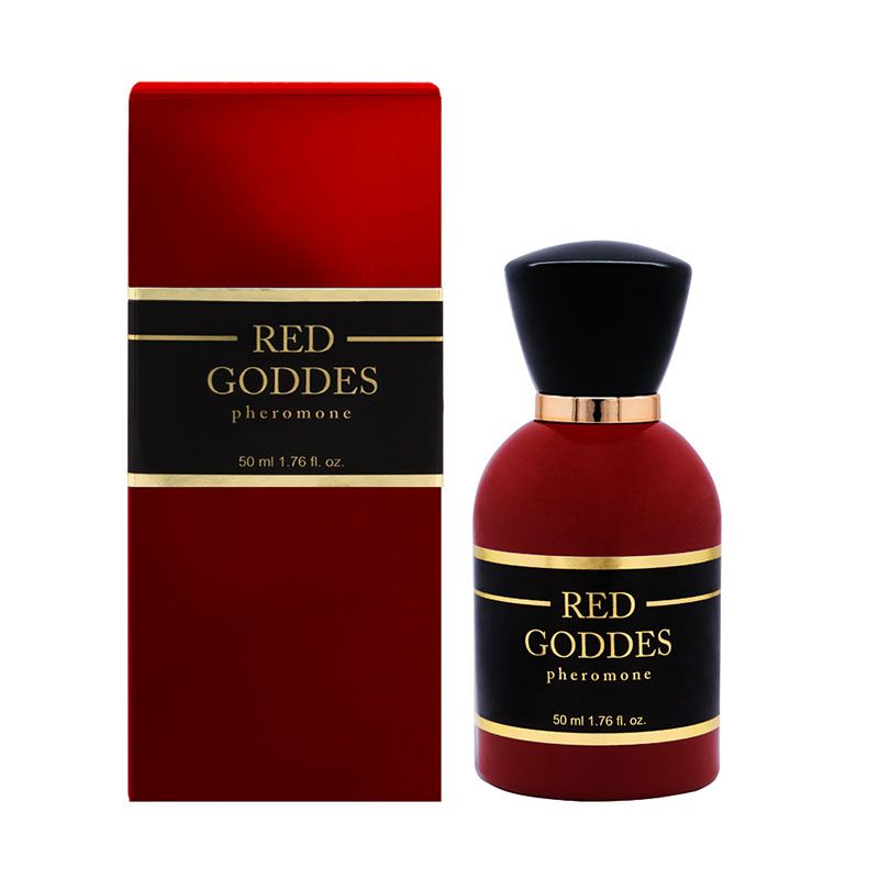 Aurora Red Goddes - Perfumy z feromonami dla kobiet, pomarańcza, grejpfrut, pieprz, pelargonia, cedr, paczula, wetyweria, benzoes, 50 ml