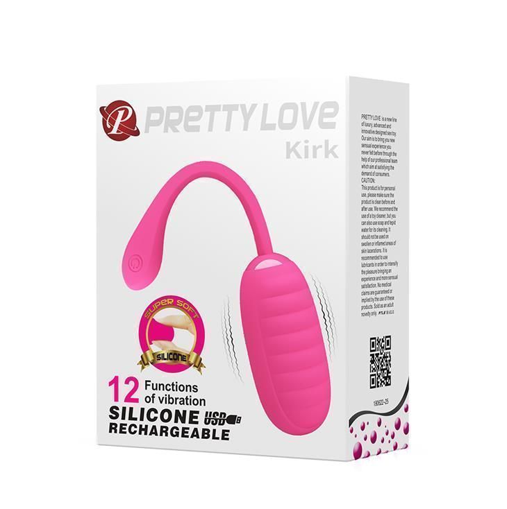 Виброяйцо Pretty Love Kirk, 19,7 см (розовый)