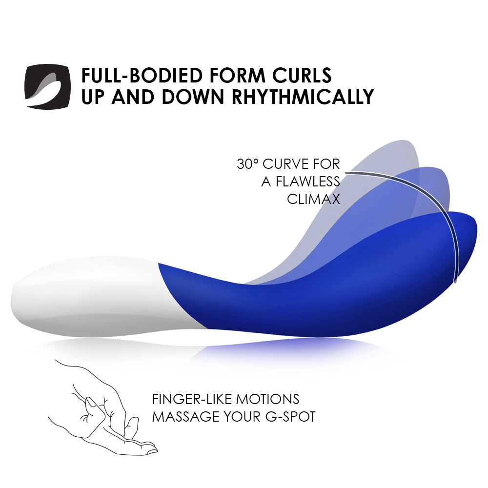 Вибратор Lelo Mona Wave, 19,5 см (синий)