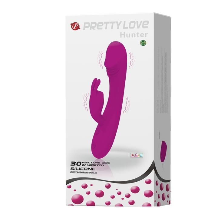 Вібратор-кролик Pretty Love Hunter, 17 см (рожевий)