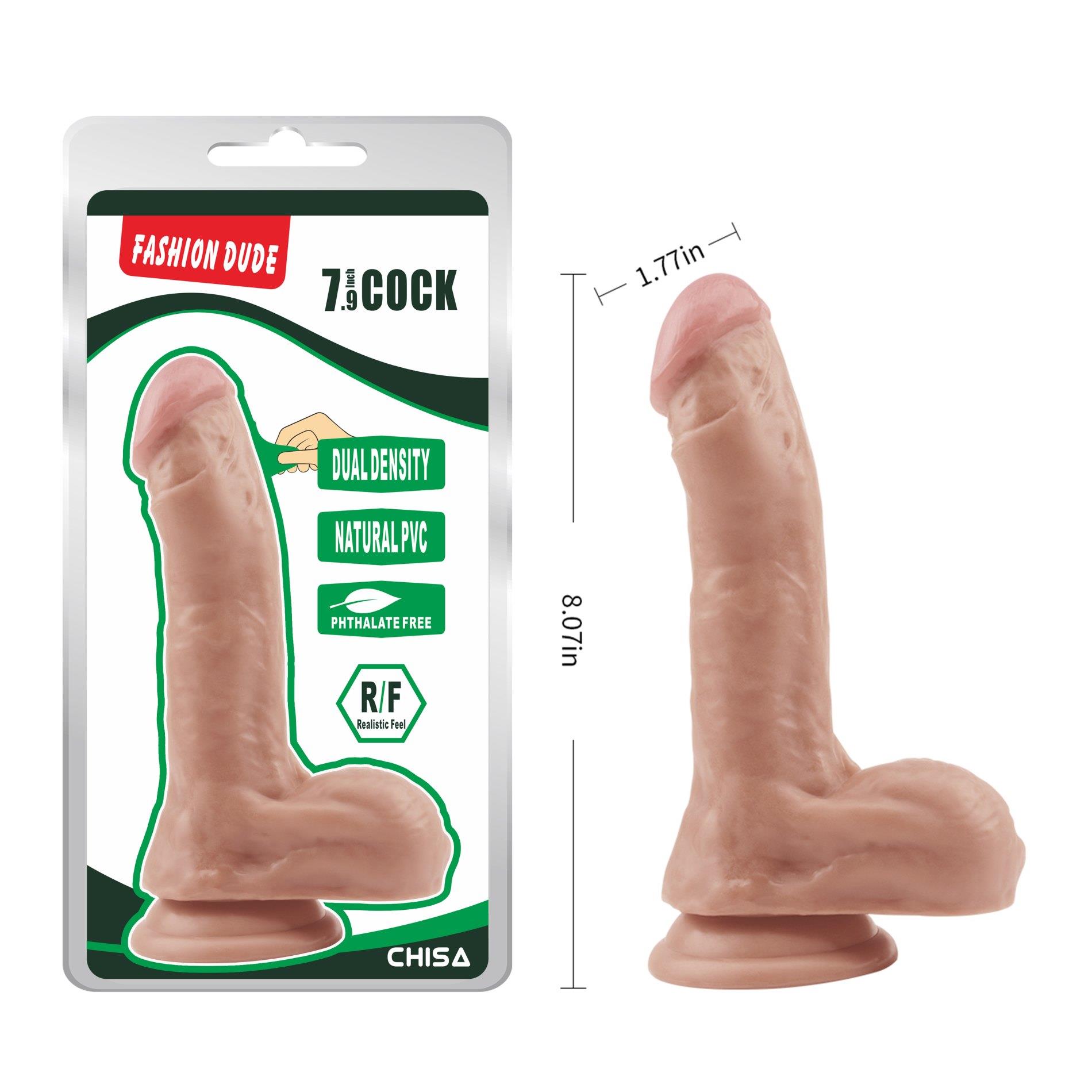 Фаллоимитатор Fashion Dude 7.9 Inch Cock, 20.5 см (телесный)