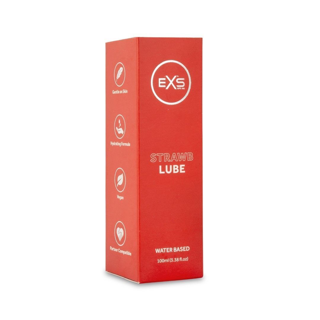 Лубрикант на водной основе EXS Strawb Lube Water Based клкбника, 100 мл
