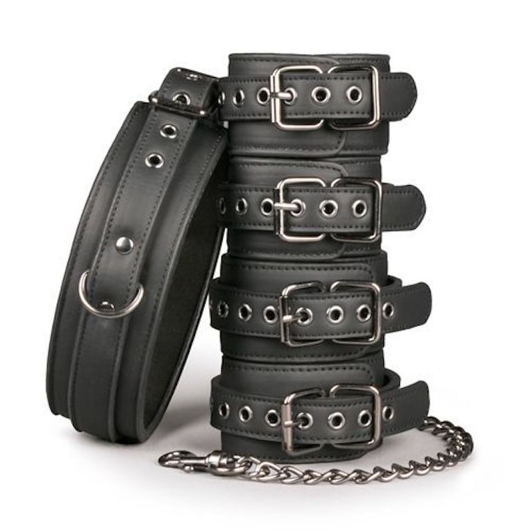 BDSM набір для бондажу EasyToys (чорний)