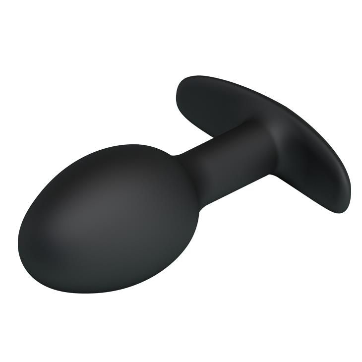 Анальна пробка Pretty Love Silicone Anal Plug, 8.4 см (чорний)