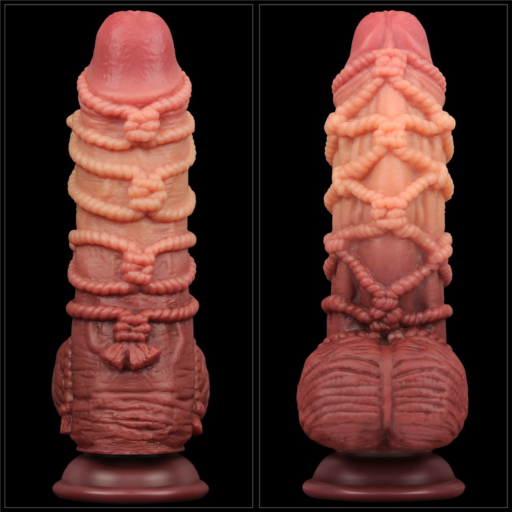 Фаллоимитатор Dual-Layered 9.5'' Silicone Nature Cock, 24 см (коричневый)