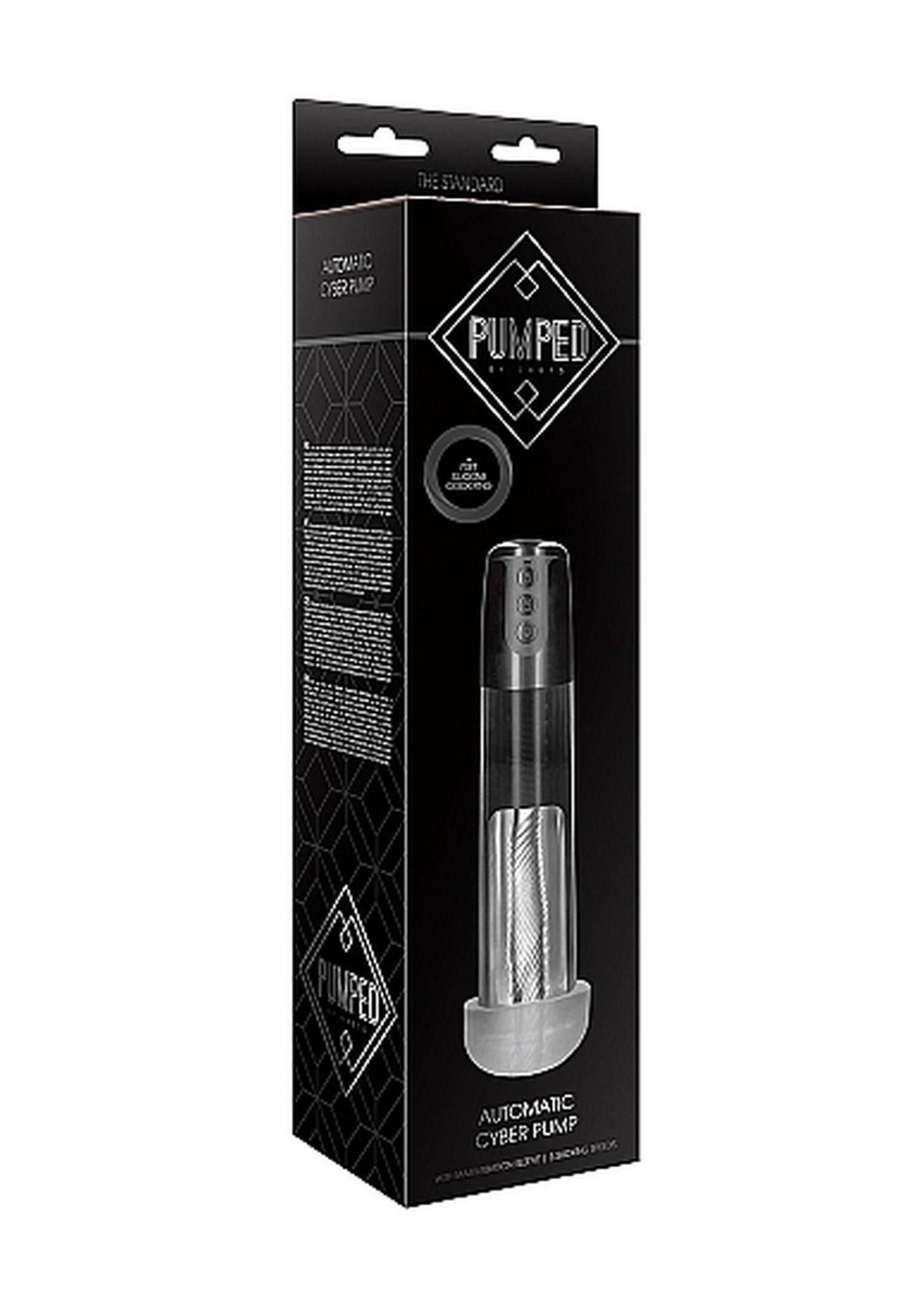 Помпа для пениса Pumped Automatic Cyber Pump с мастурбационным рукавом, 29.5 см (прозрачный)