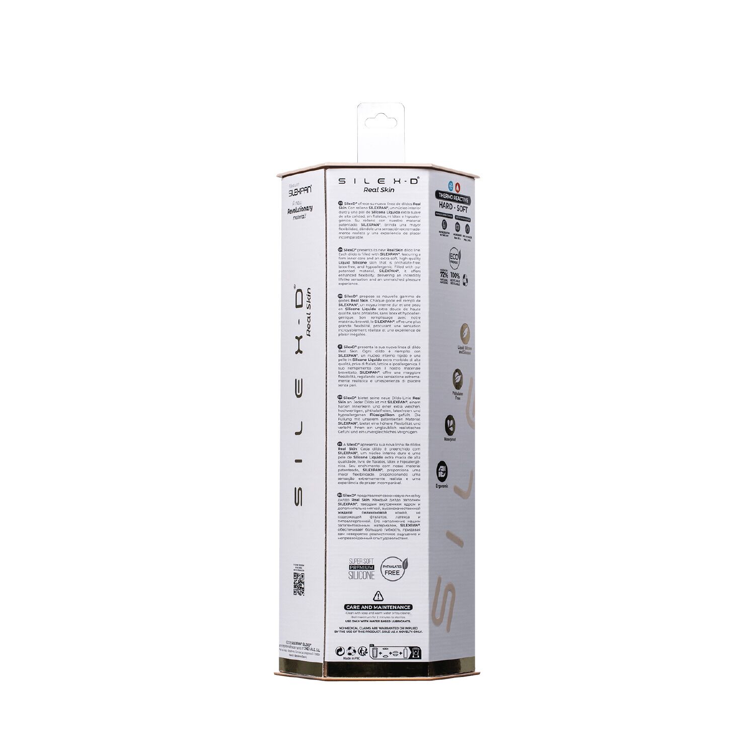 Фаллоимитатор Silexd Real Skin Model 1 Size 8", 20.3 см (телесный)