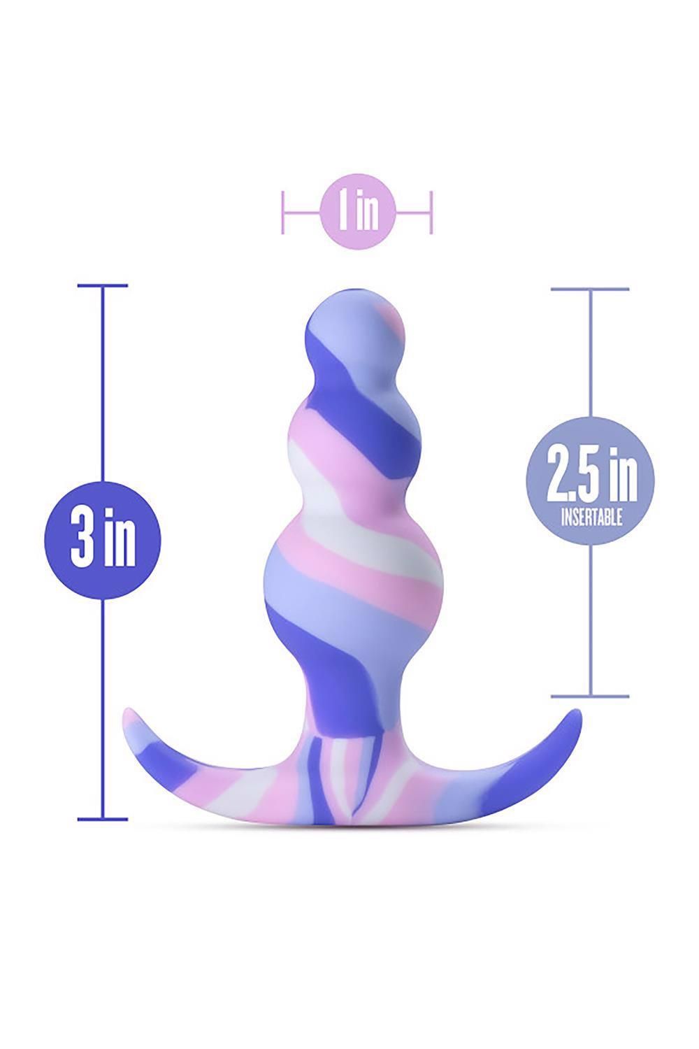 Korek analny Blush Avant Twilight, 7,6 cm (niebieski)