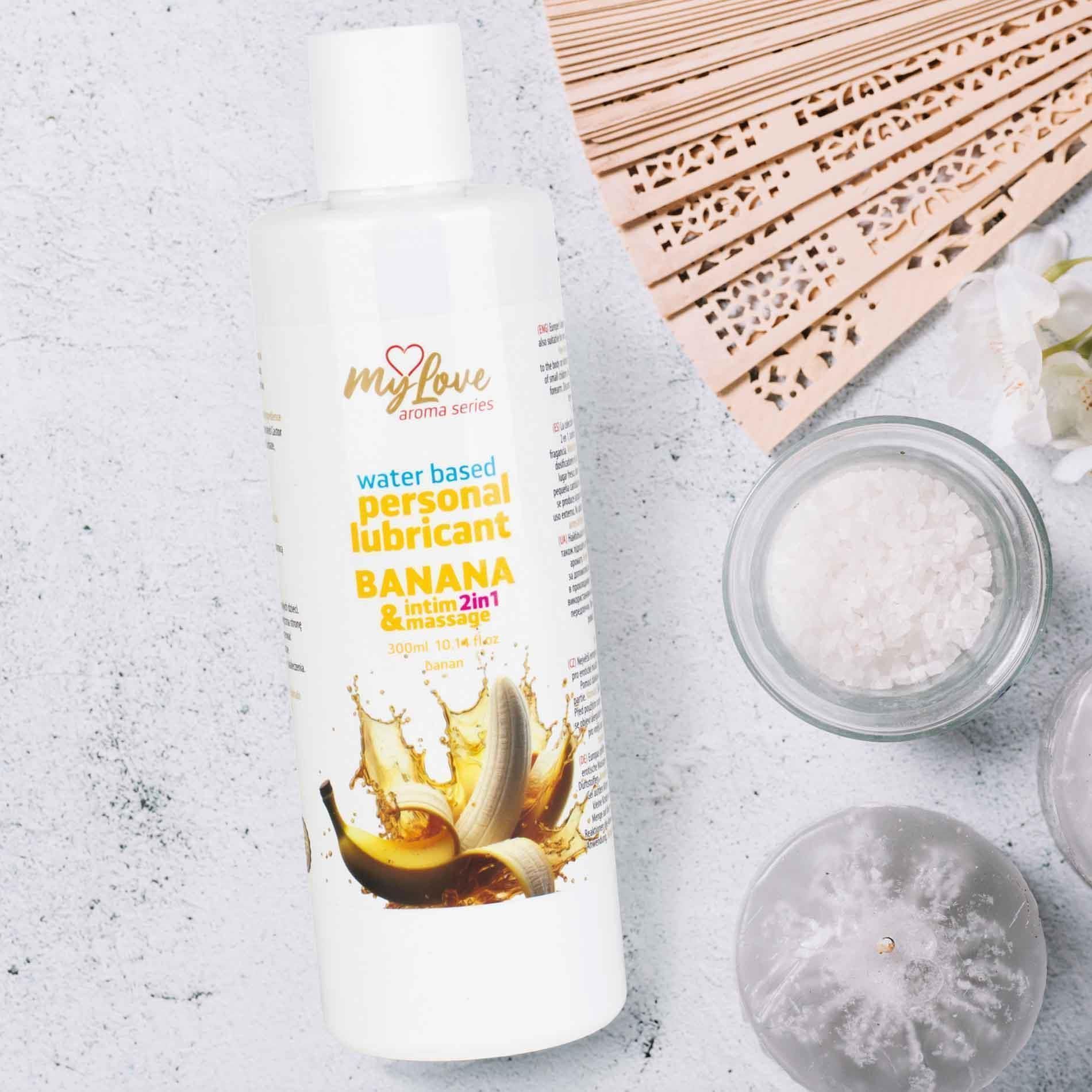 Лубрикант MyLove Aroma Series Intim&Massage 2in1 Banana, 300 мл