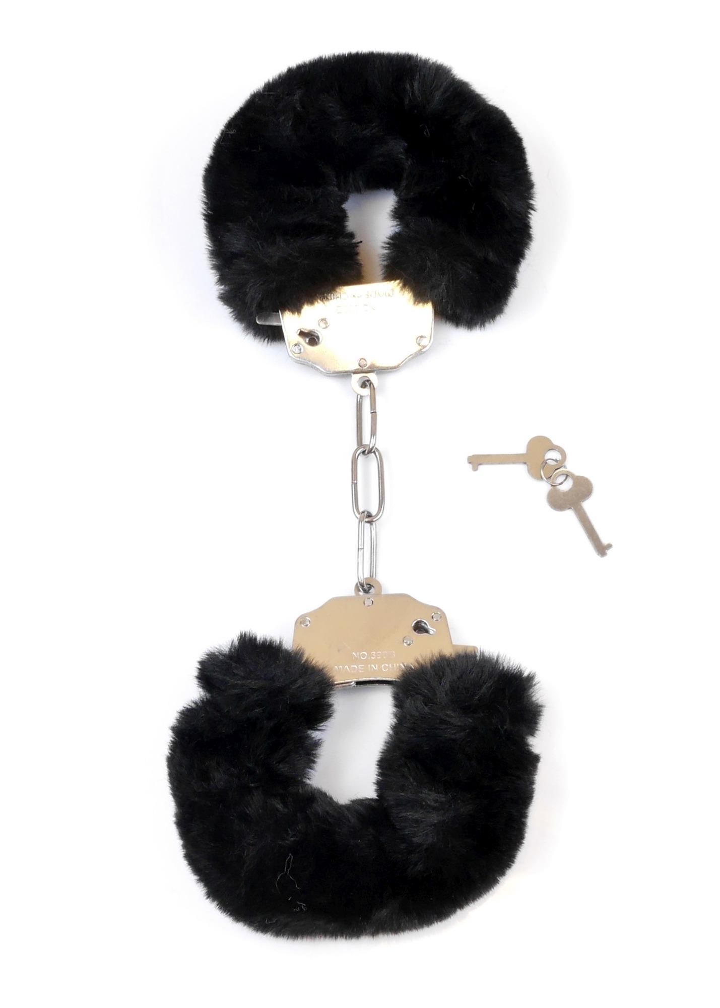 Наручники Fetish B - Series Furry Cuffs (черный)
