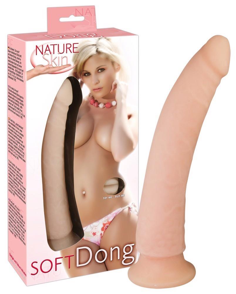 Фаллоимитатор Nature Skin Soft Dong, 24 см (телесный)