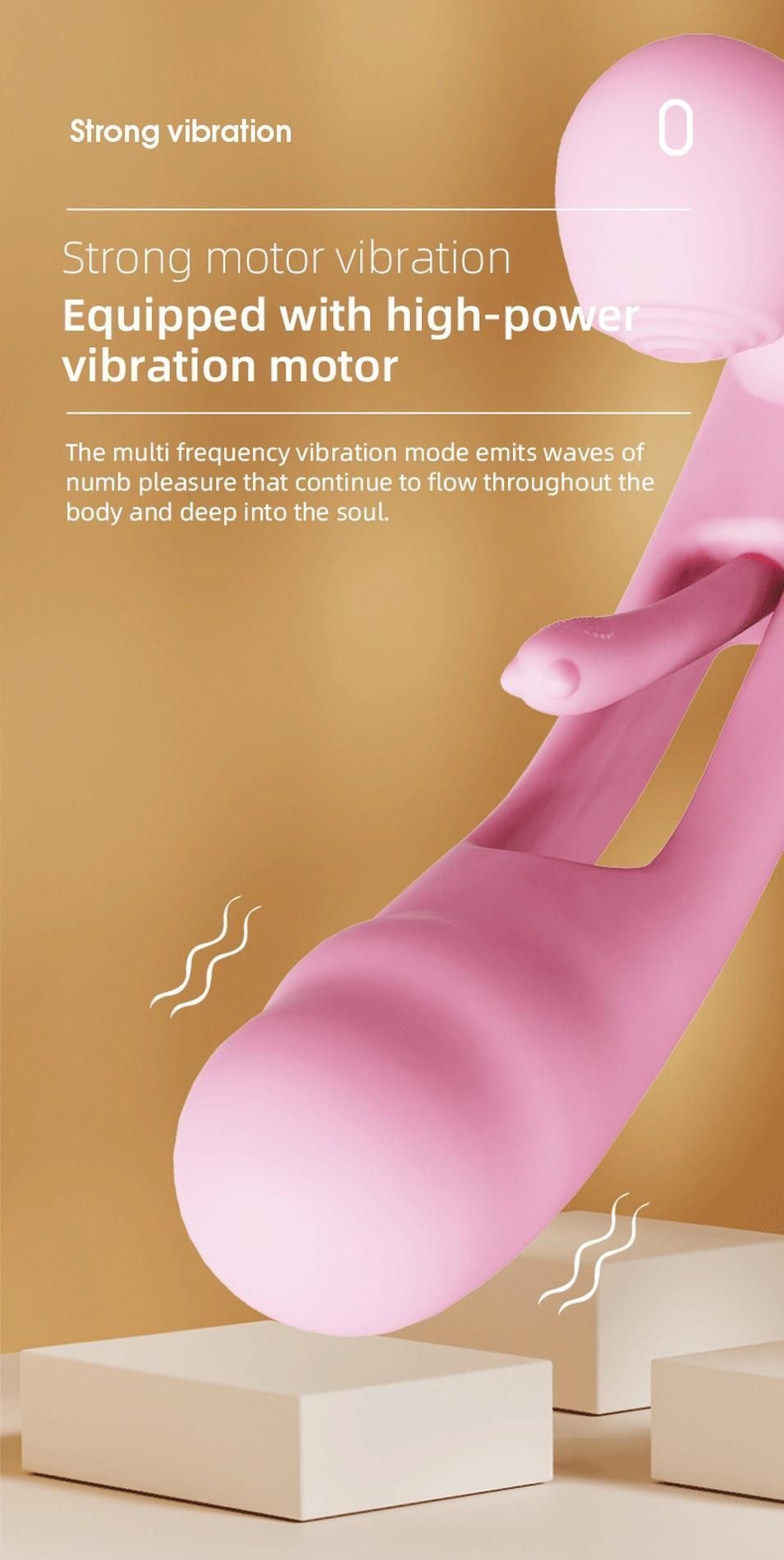 Wibrator królik B - Series Lyla Corse, 24.5 cm (różowy)