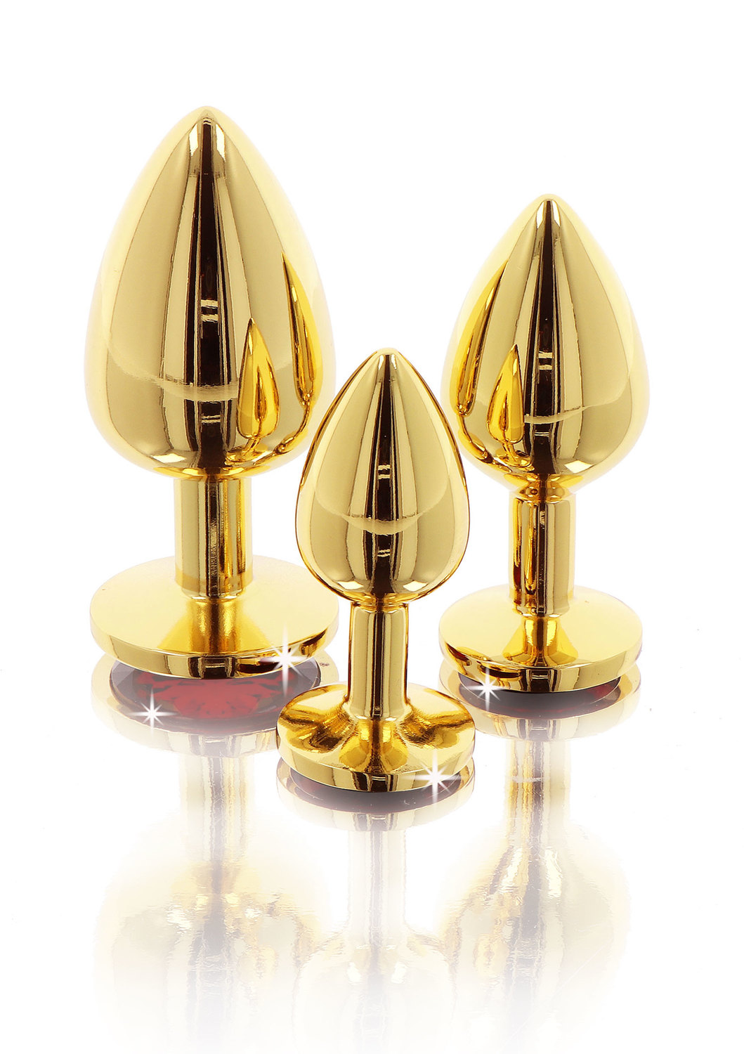 Анальна пробка Taboom Butt Plug With Diamond Jewel S, 7 см (червоний)
